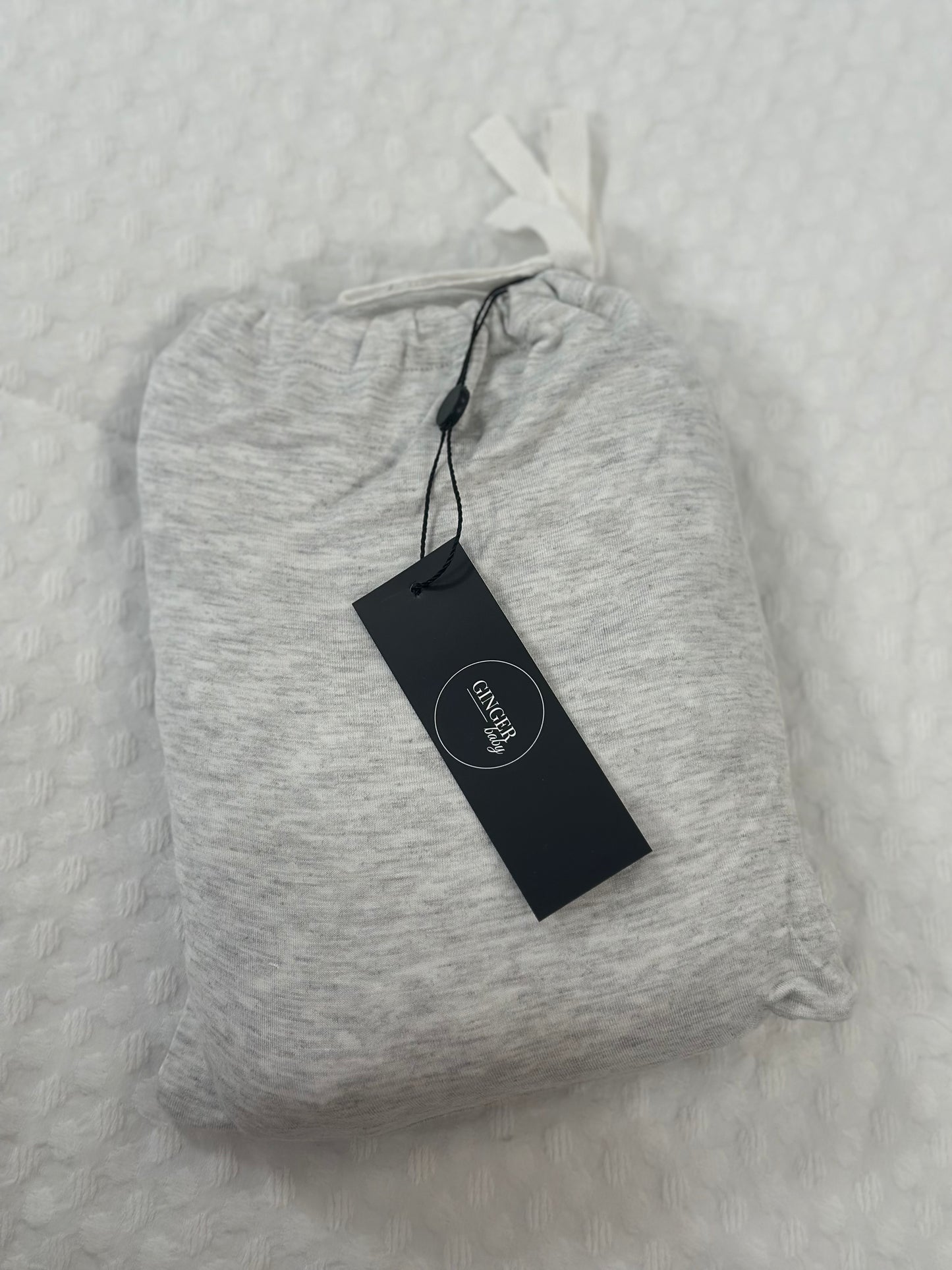 Heathered Gray Crib Sheet
