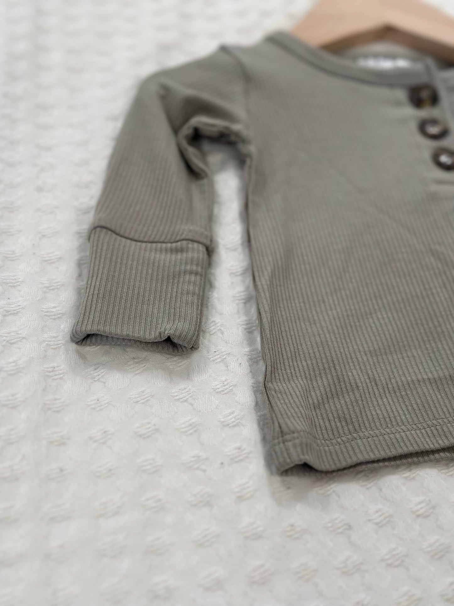Sage Green Ribbed Top + Bottom (Clearance)