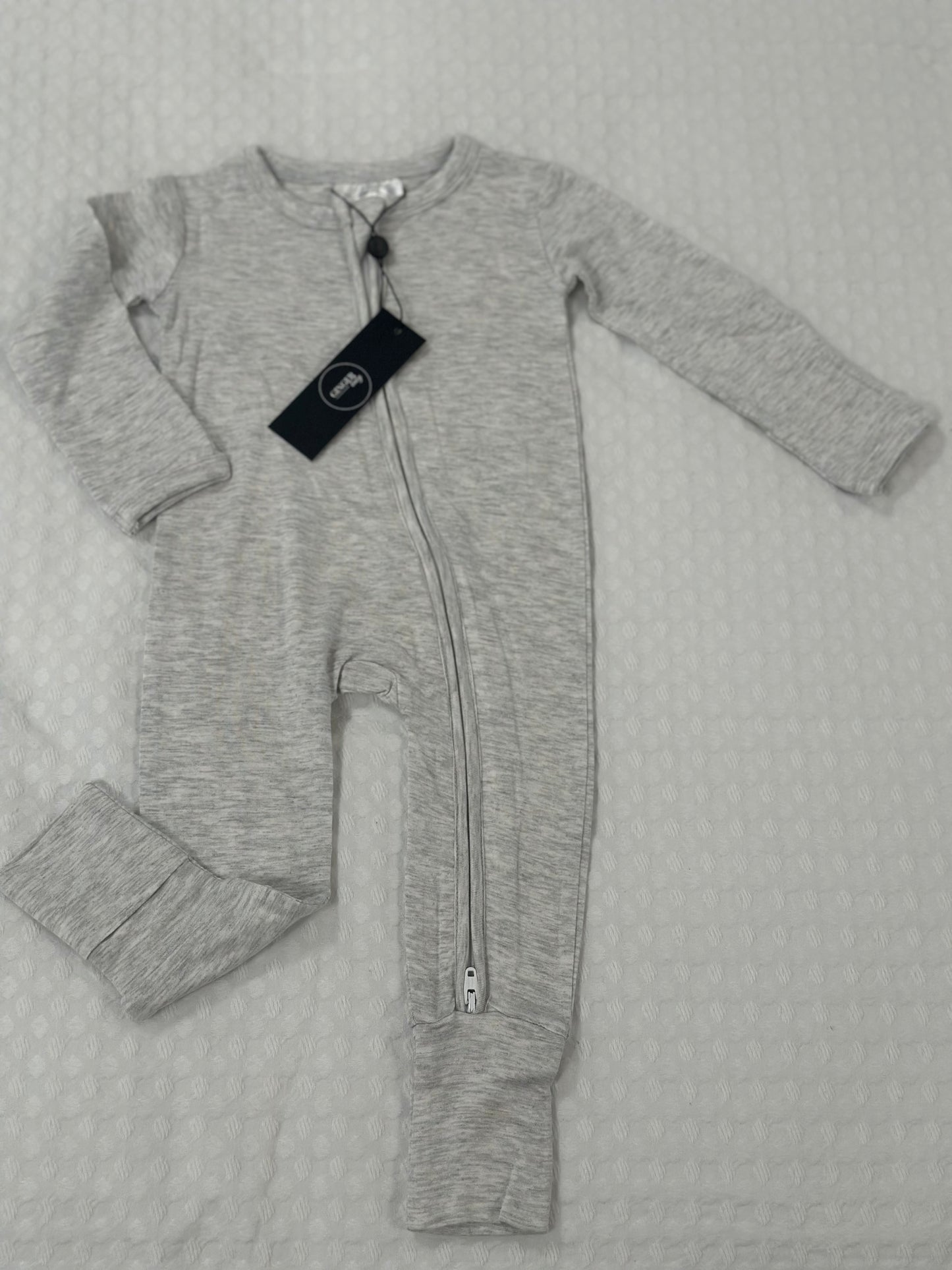Heathered Gray Zip Sleeper