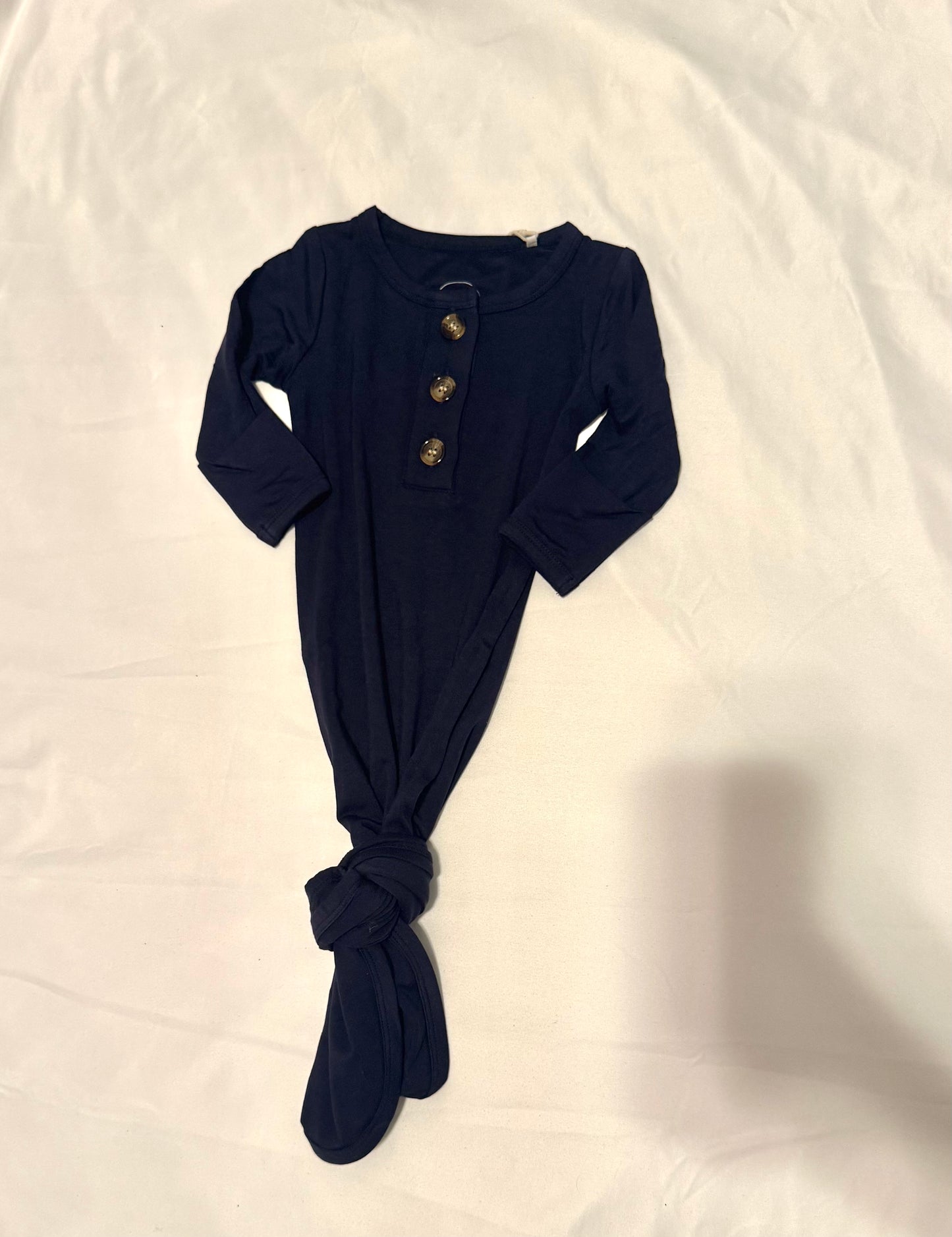 Navy Blue Knotted Gown