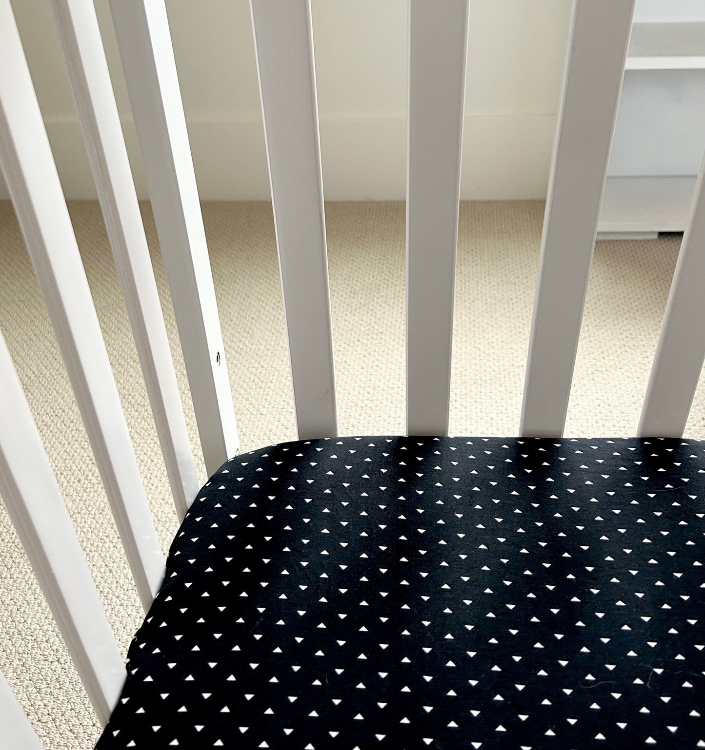 Jade Black Crib Sheet