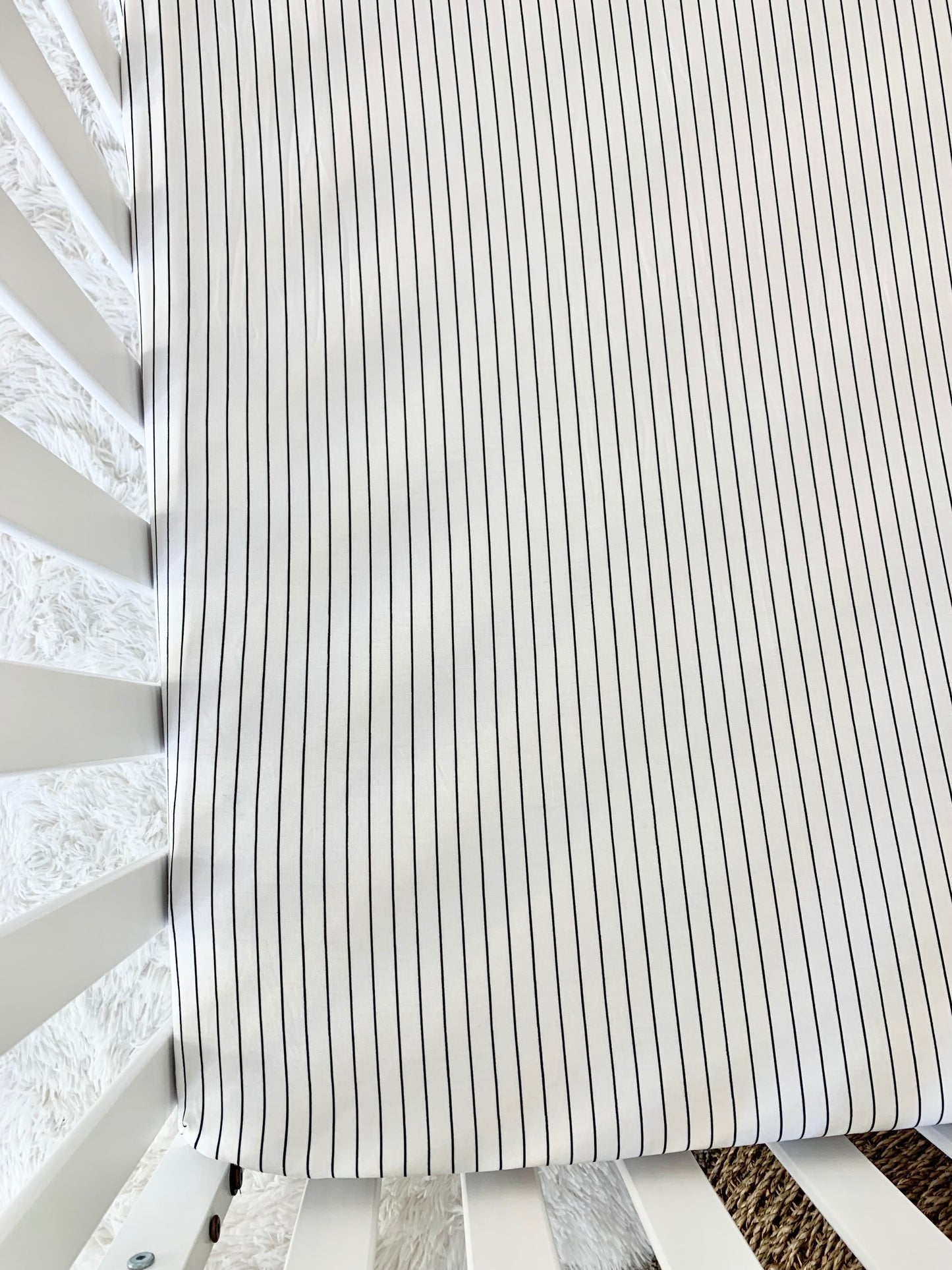 Pin Stripes Crib Sheet