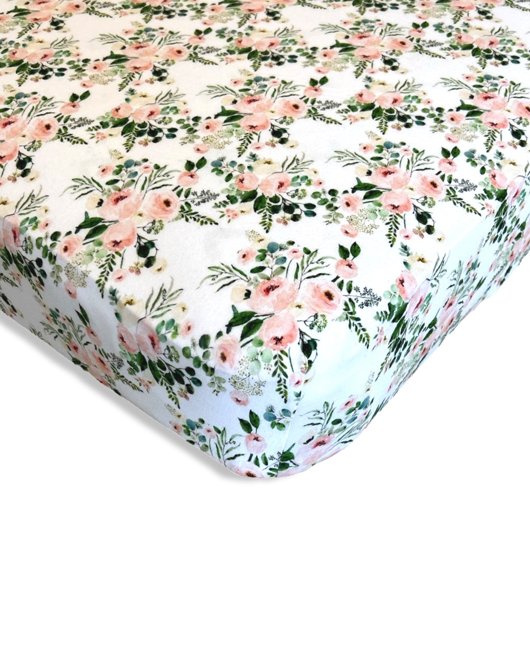 Soft Rose Crib Sheet