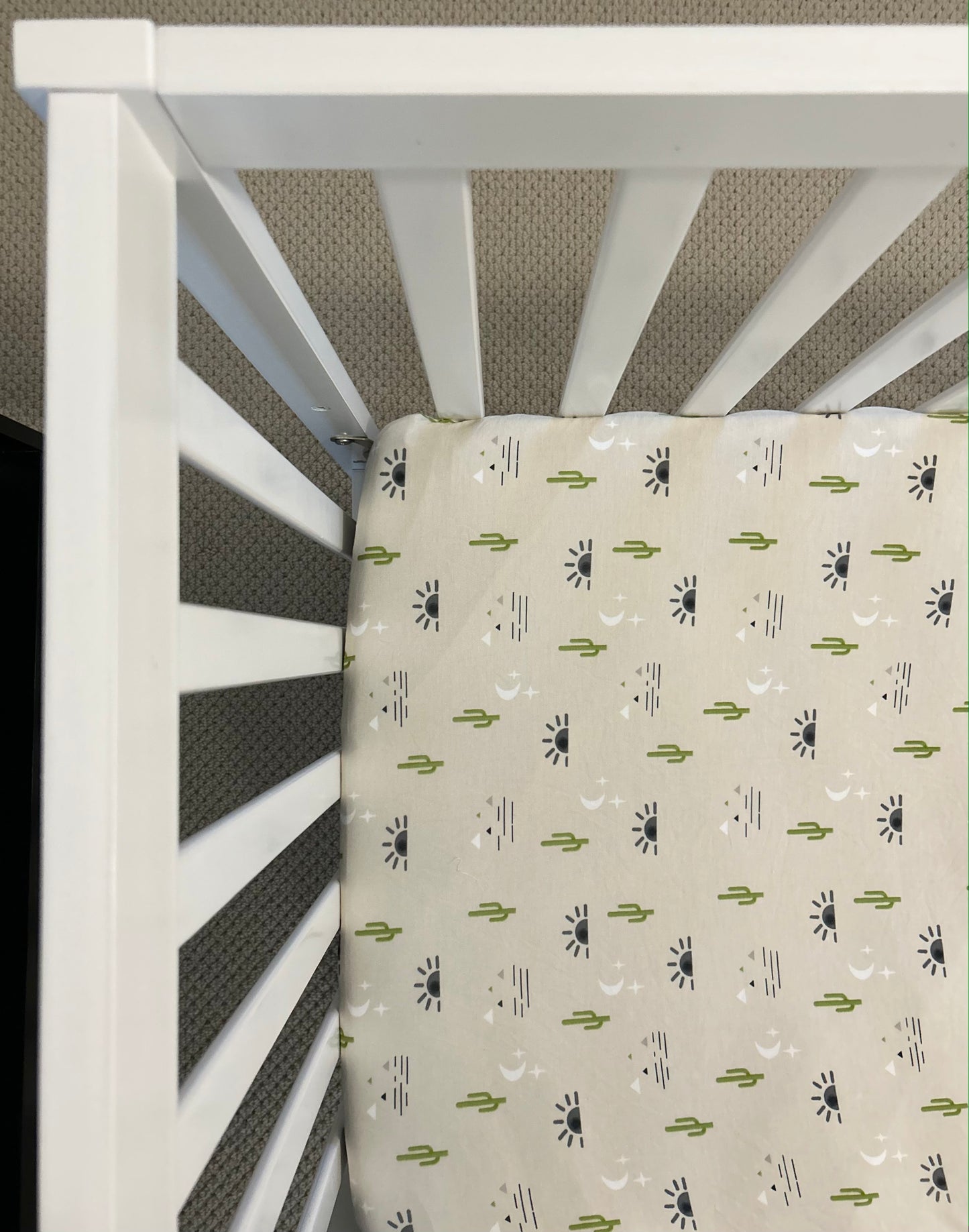 Desert Taupe Crib Sheet