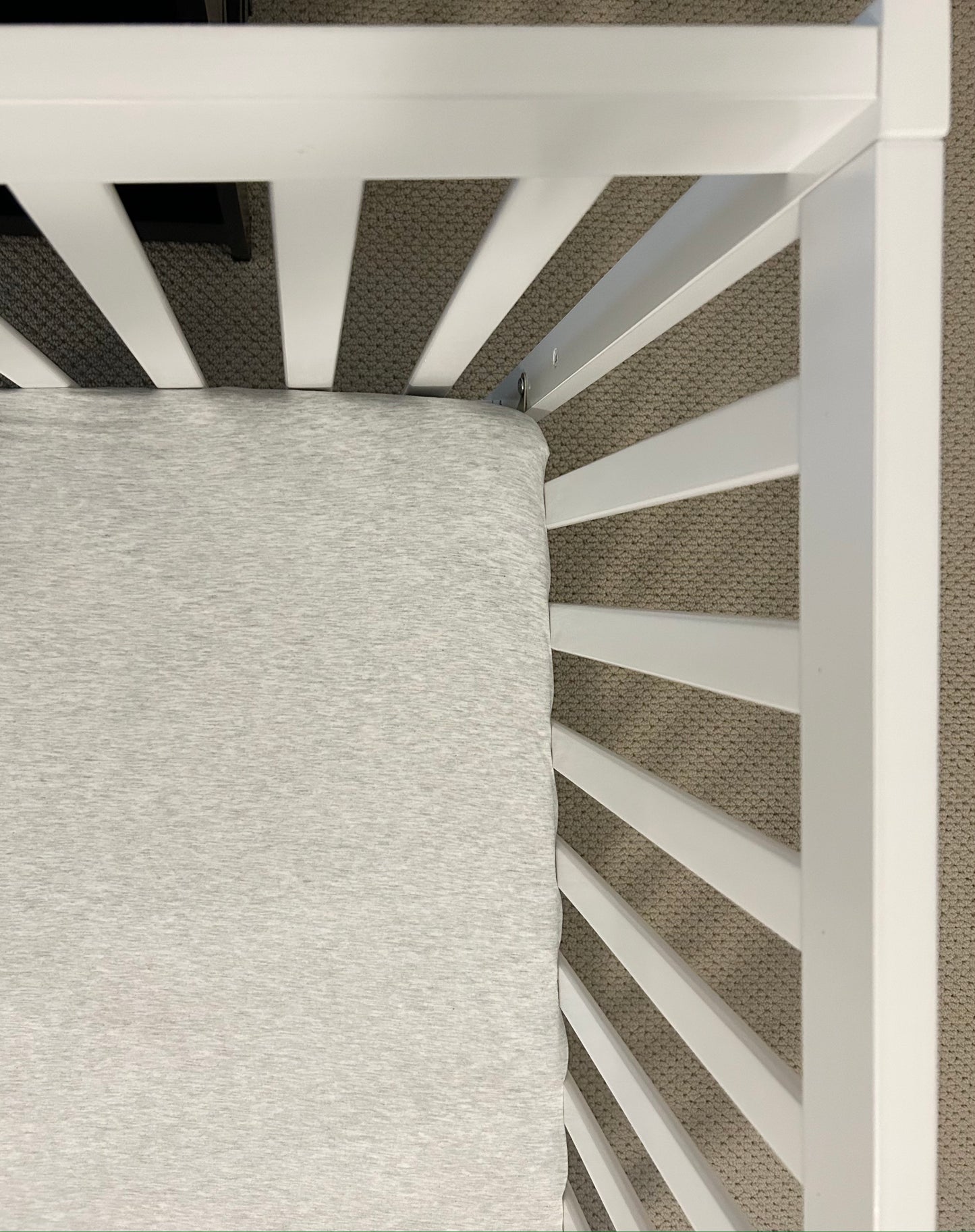 Heathered Gray Crib Sheet