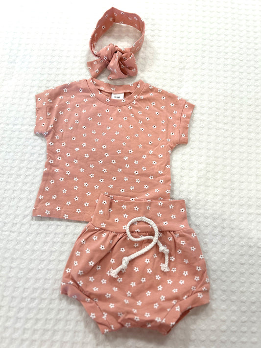 Pink Floral (3 pc) Spring Set (Clearance)