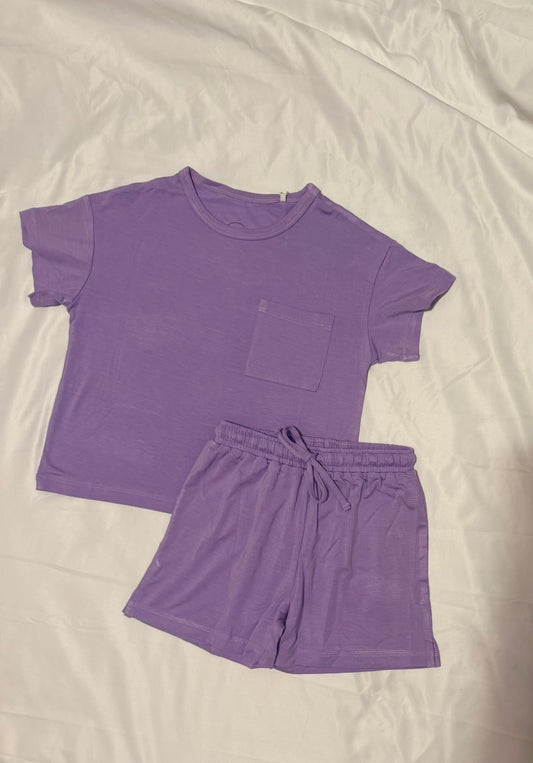 Bonnie Purple Toddler Short Set