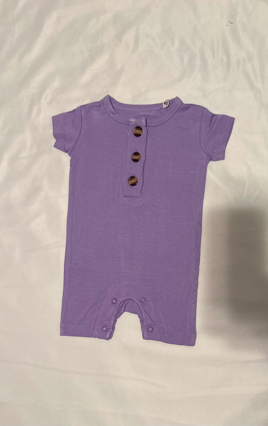 Bonnie Purple Short Romper