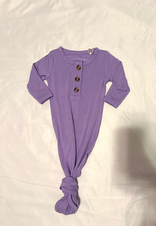 Bonnie Purple Knotted Gown