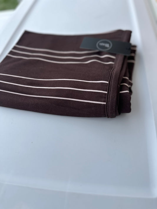 Brown Stripe Swaddle