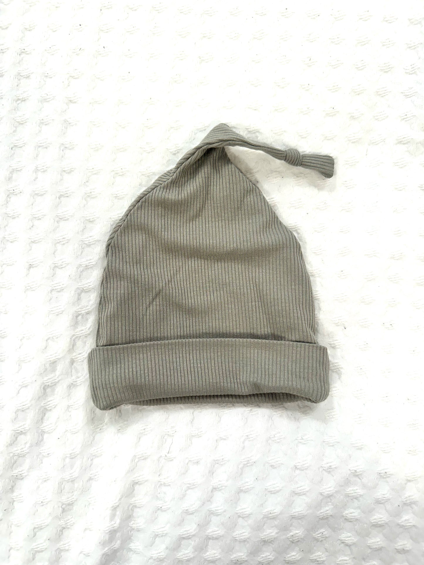 Sage Green Ribbed Hat (Clearance)