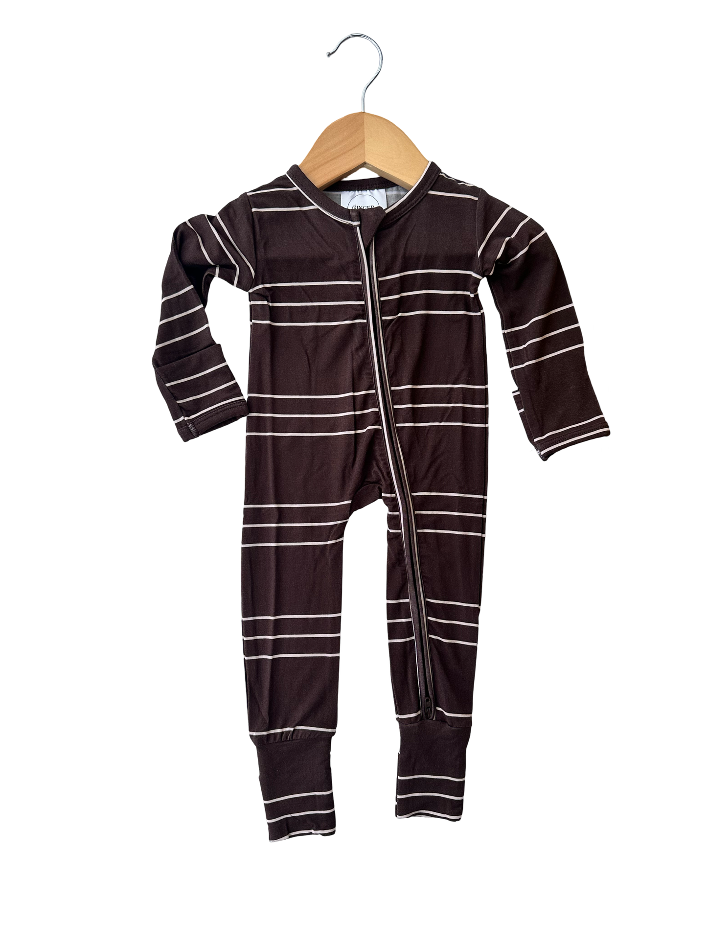 Brown Stripe Zip Sleeper