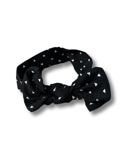 Jade Black Bow Headband