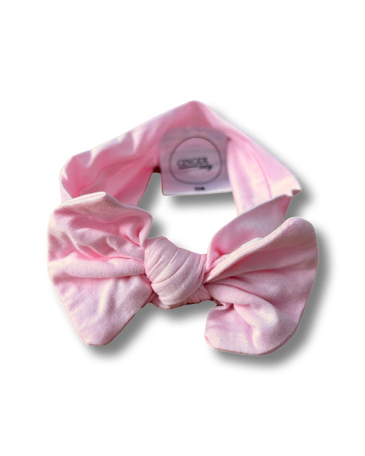 Sugar Pink Bow Headband