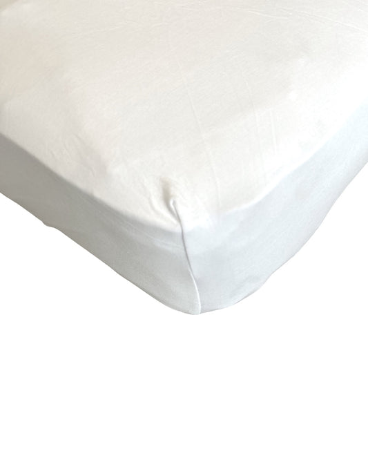 Bright White Crib Sheet