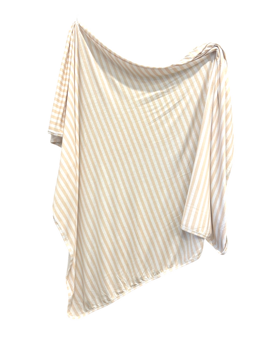 Beige and White Swaddle